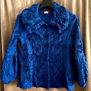 Unique Royal Blue Jacket NWOT
